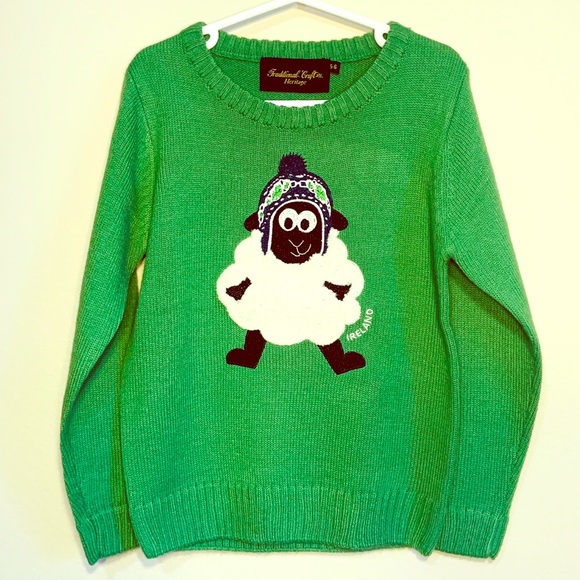 Traditional Craft Ltd. Heritage Other - HERITAGE green size 5-6 Sheep Sweater